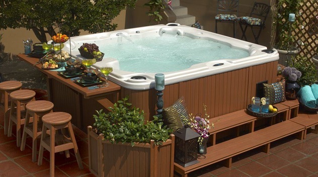 Rectangular Hot Tub