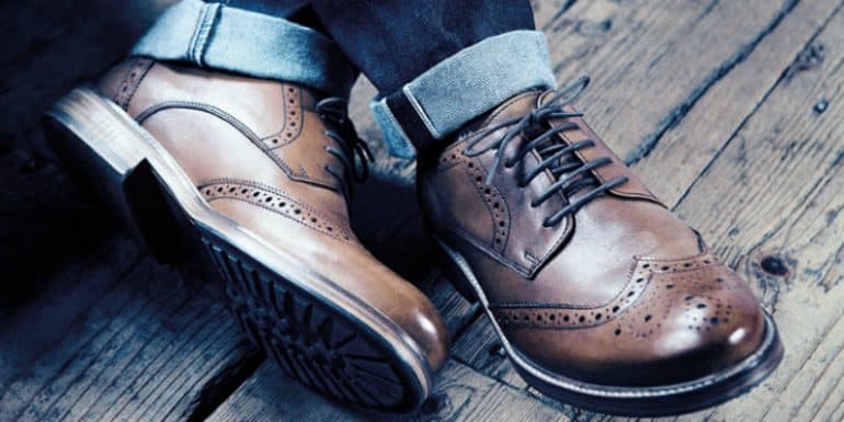 brown brogues shoes