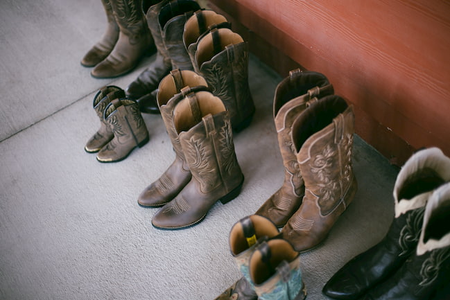 brown cowboy boots