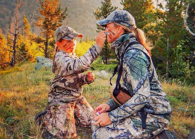 Camo-face-paint