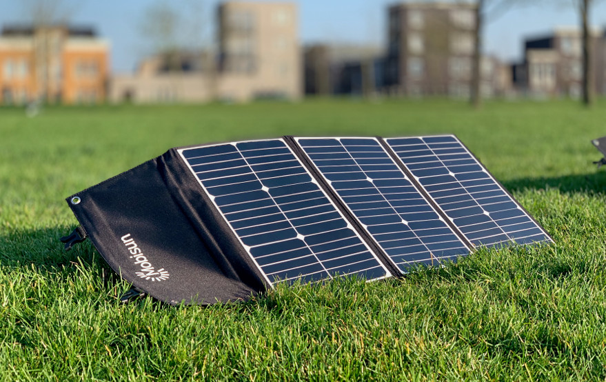 portable-solar-panel-outside-park