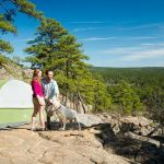 camping in nature