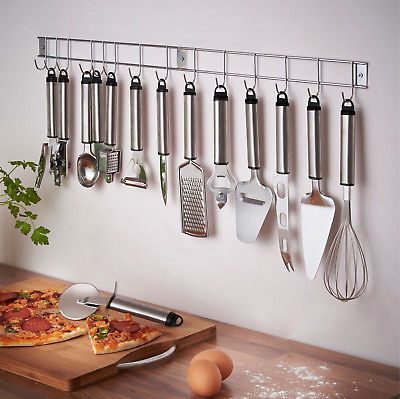 silver kitchen utensils