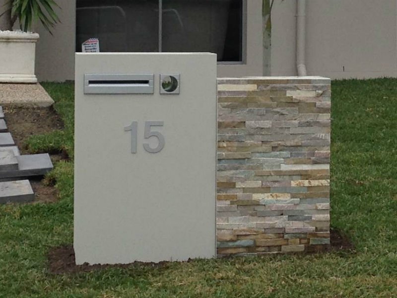 Built In Letterboxes.