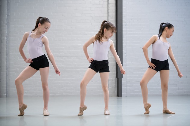 Dancers in shorts