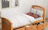 Wooden Bed with Storage for kids