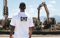 man wearing caterpillar workwear