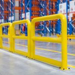 Safety barrier in warehouse