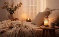 warm atmosphere in the bedroom